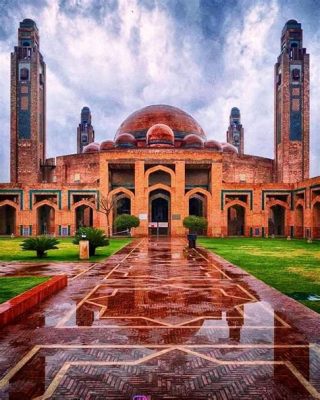 The Great Mosque of Lahore Unveiled through Majestic Floral Patterns and Intricate Geometric Designs!